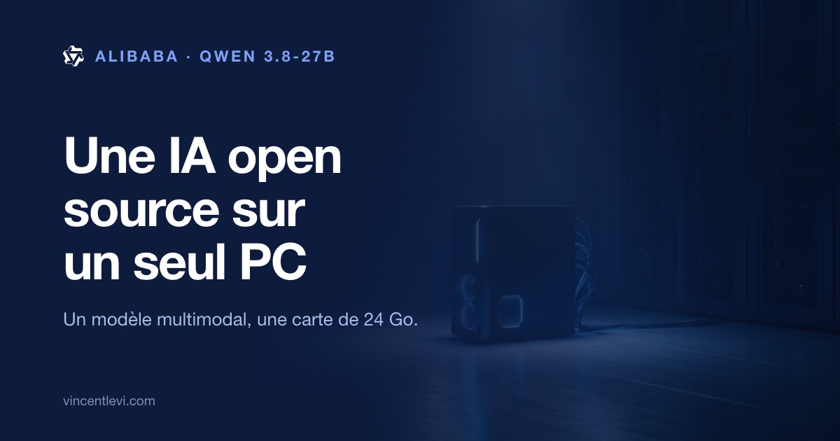 Alibaba publie Qwen 3.8-27B, un modèle IA open source multimodal qui s’exécute sur une seule carte graphique